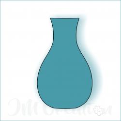 Vase 2 - Stanzschablone